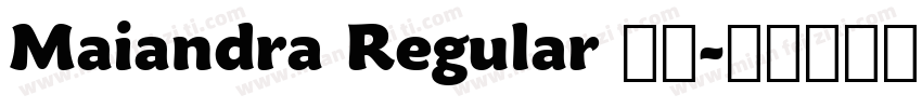 Maiandra Regular 免费字体转换